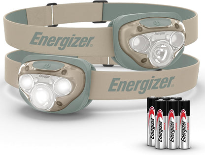 LED Headlamp PRO (2-Pack), IPX4 Water Resistant Headlamps, High-Performance Head Light for Outdoors, Camping, Running, Storm, Survival LED Light for Emergencies (Batteries Included)