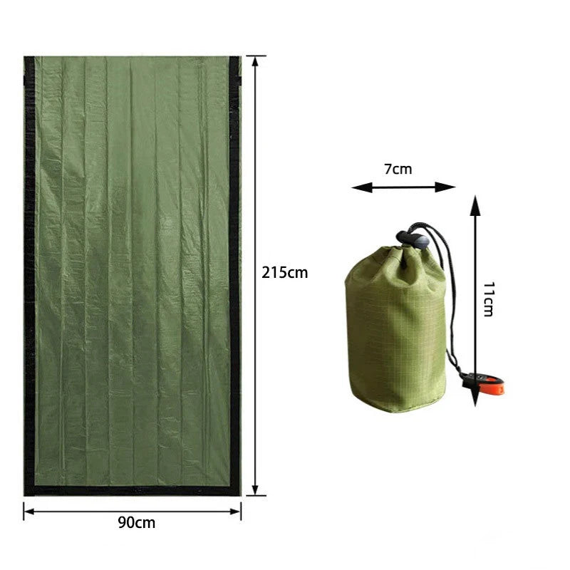 Outdoor Emergency Survival Sleeping Bag Portable First Aid Blanket Hiking and Camping Multi-functional Insulated Bag