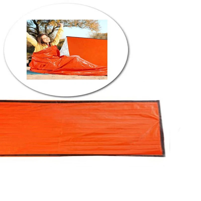 Outdoor Emergency Survival Sleeping Bag Portable First Aid Blanket Hiking and Camping Multi-functional Insulated Bag