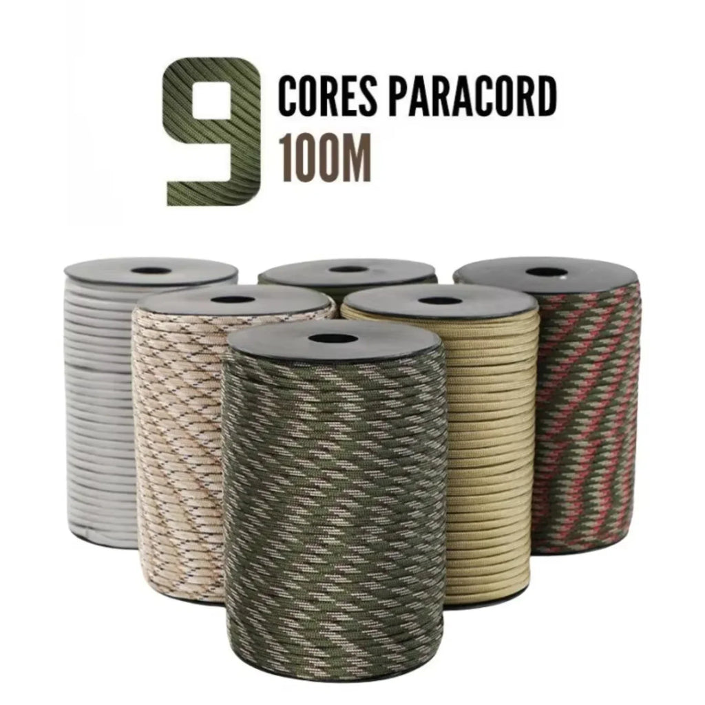100M 550 Military  9-Core Paracord Rope