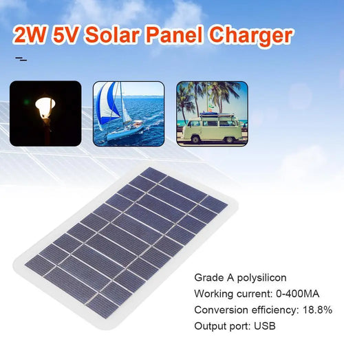 2W 5V Solar Panel Charger
