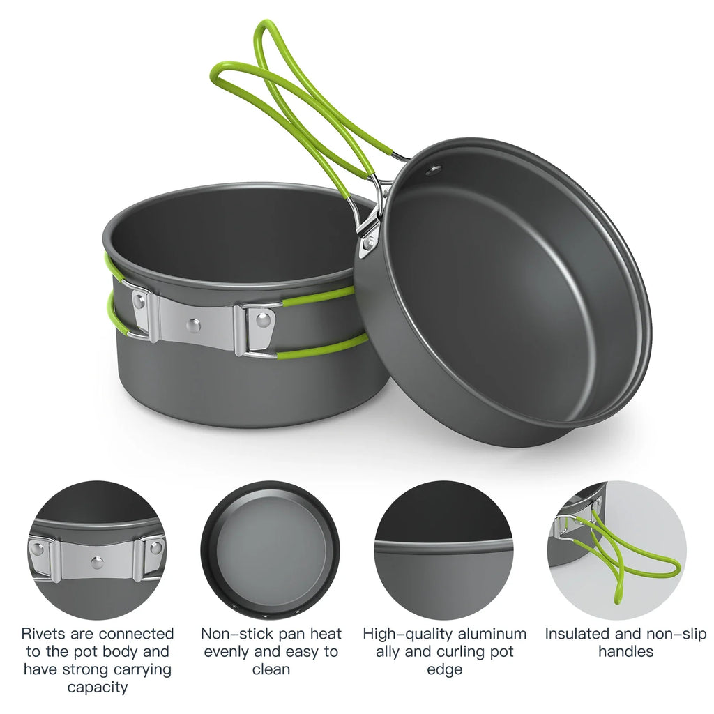 Camping Cookware Mess Kit