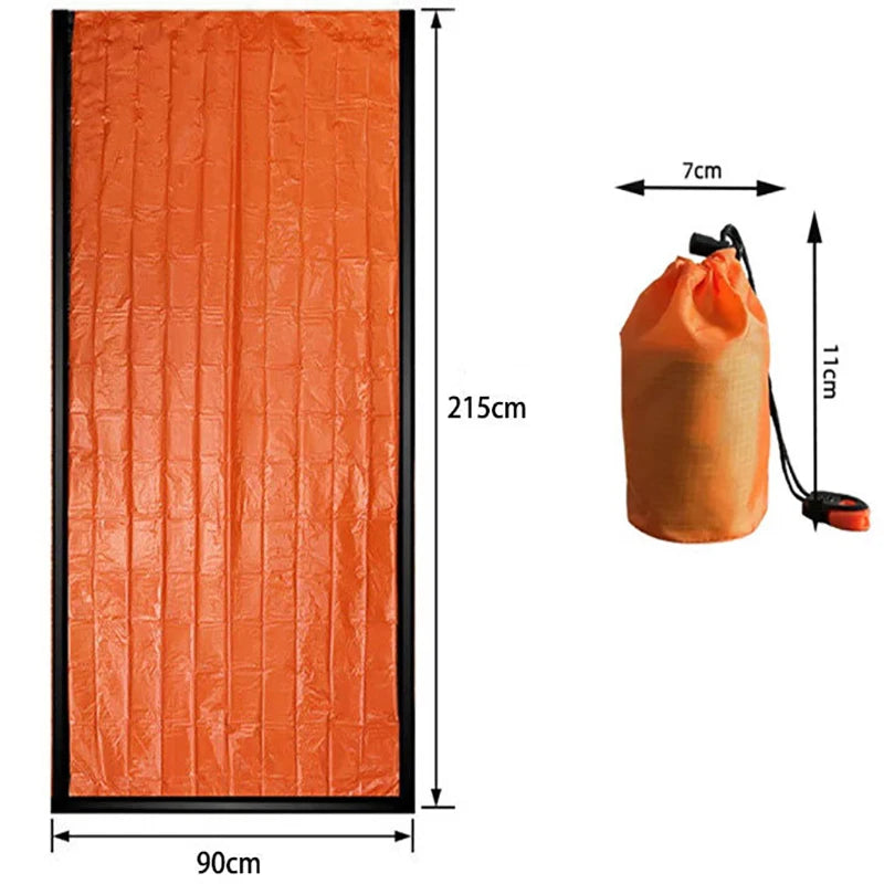 Outdoor Emergency Survival Sleeping Bag Portable First Aid Blanket Hiking and Camping Multi-functional Insulated Bag